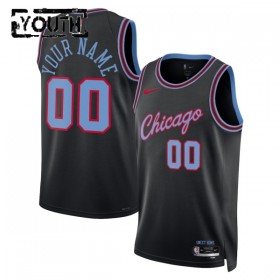 NBA Børn Trøje Chicago Bulls Custom 2025-26 Nike City Edition Sort Swingman